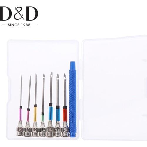 9pcs/set Embroidery Stitching Punch Needle 7 Sizes Punch Needle Tool Case for Embroidery Floss Sewing Kits Cross Stitch Tools