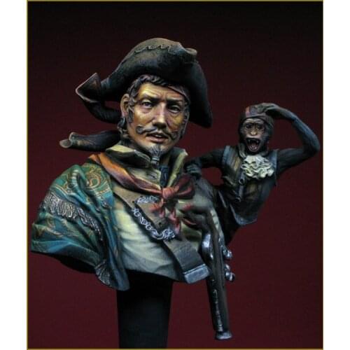 1/10 Scale Unpainted Resin bust Pirate collection bust