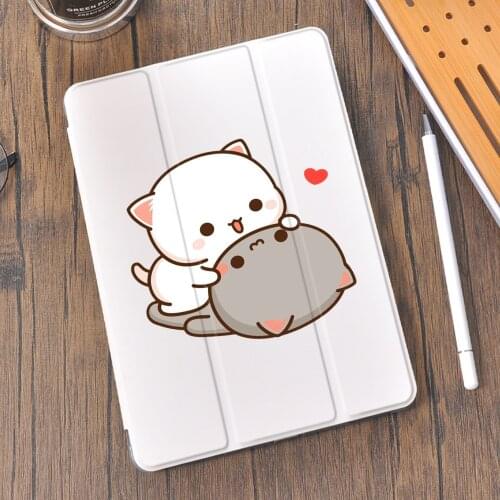 Lover Cats for iPad Case Cute 10.2 8th 2020 Air 4 Pro 12.9 Pencil Holder 7th Mini 5 Air 2 Cover For iPad Pro 11 Funda 10.5 Air 3