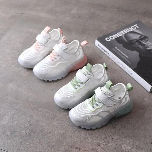 Childrens Breathable Air Mesh Sneakers 2021 Summer Kids Soft Sole Shoes Children Casual Shoes Non-slip Running Shoes Student