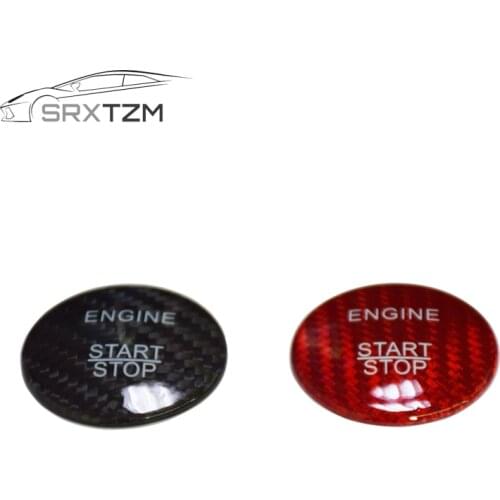 For Mercedes Benz A B C GLC GLA CLA ML GL Class W176 W246 W205 X253 X156 C117 Engine Start Button Carbon Fiber Cover Car Styling