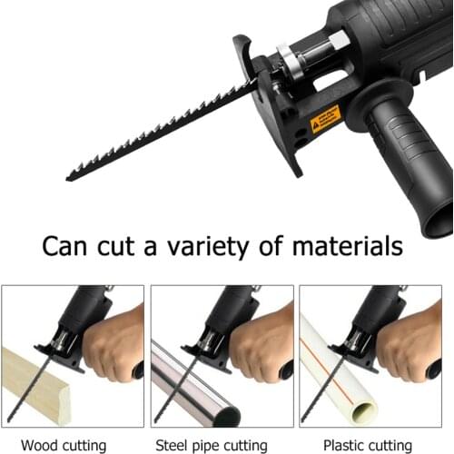 Electric Drill Modified to Electric Saw Reciprocating Saw Attachment Adapter Household Wood Cutter Woodworking Tools