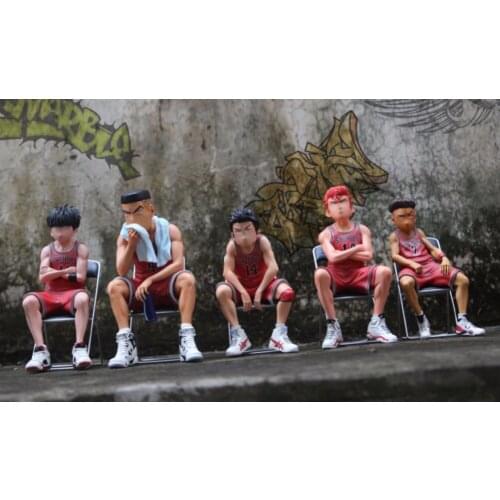 Slam Dunk Intermission Classic Scene Shohoku Sakuragi Hanamichi Rukawa Kaede Takenori Akagi PVC Action Figures Model 5 S