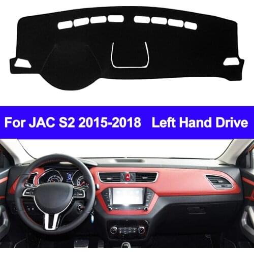 Car Dashboard Cover Pad Dashboard Cover Carpet DashMat Dash Mat Cushion For JAC S2 2015 2016 2017 2018 LHD Anti-sun Car Styling