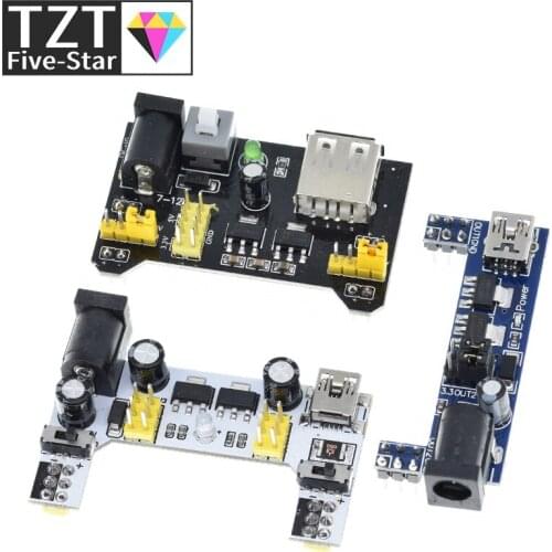 MB102 Breadboard Power Supply Module /MB102 white Breadboard Dedicated Power Module 2-way 3.3V 5V MB-102 Solderless Bread Board
