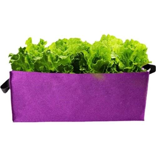 Cross-border felt rectangular planting bag vegetable growth bag flower round forest nonwoven nutrition bag support customization