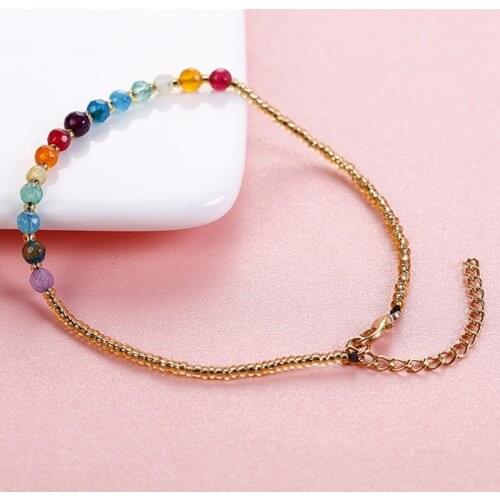 Fashion Bohemian Style Foot Anklet Elegant Casual Natural Beach Anklet Bead Anklet Stone Anklet Jewelry Accessories For Women