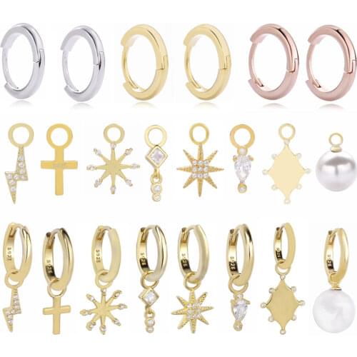 Moonmory Women's Silver Earrings