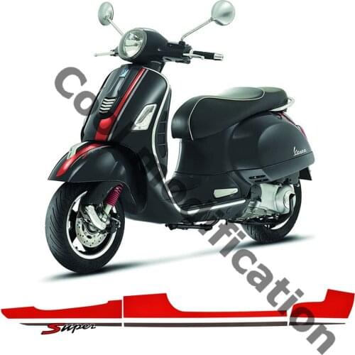 Motorcycle Body Front And Rear Sport Stickers For Vespa GTS 250 / 300 / Super / GTV 250 / 300 Waterproof Decorate Decals Case