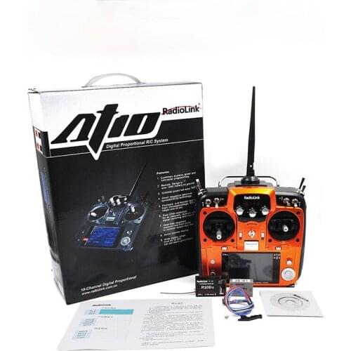 Radiolink AT10 II 2.4G 12CH Radio Transmitter W/ R12DS Receiver without Battery f/ RC FPV Racing Drone Airplane Helicopter Mode2
