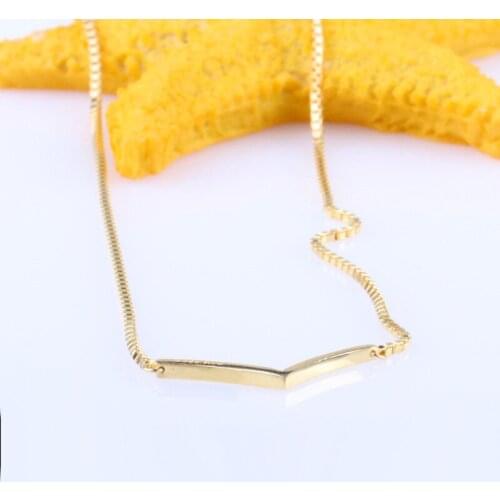 S925 Sterling Silver Plated Gold Necklace Shine Wishes To Shine Clavicle Chain Necklace Presents To Girlfriend