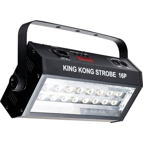 DMX 16Pcs high brightness LED strobe light Auto Sound control 400w dj disco party lights Nightclub bar show stage flash lighting