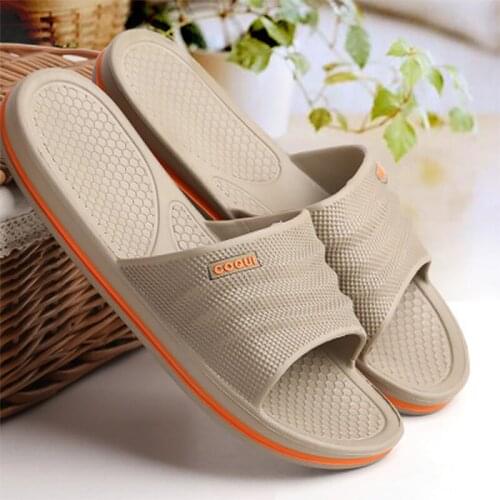 Men And Women Slippers Indoor Shoes Lightweiht Non-slip Bathroom Slippers Men Summer Home Indoor Male Platform Slippers House