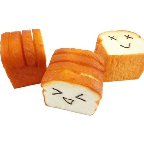 Toast Bread Expression Card Cellphone Holder Hand Pillow Stress Reliever Decompression Stress Relief Hand Fidget Toys For Kids
