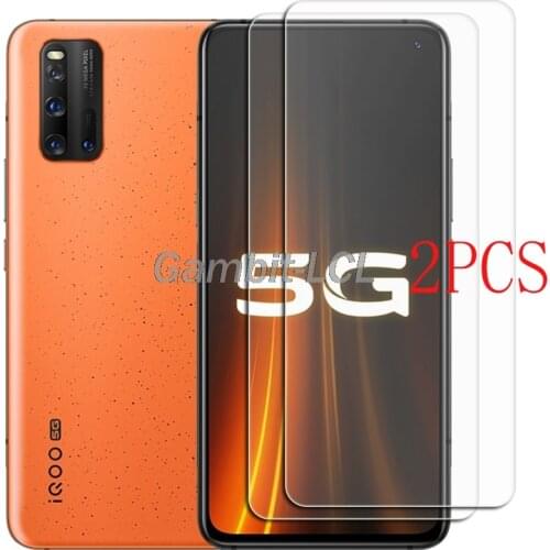 For vivo iQOO 3 5G Tempered Glass Protective FOR vivo iQOO3 V1955A I1927, I1928 6.44" Screen Protector Phone cover Glass Film