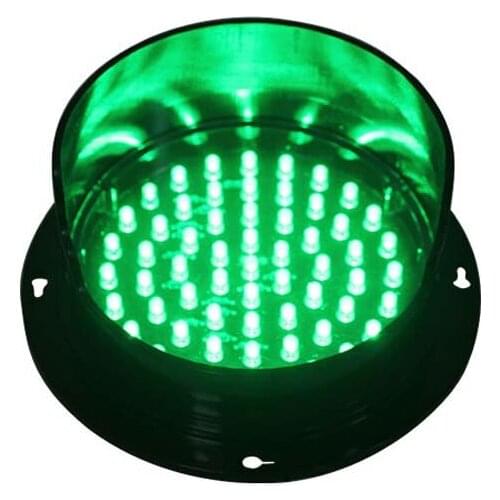 Green led flashing lamp 125mm PC traffic light parts