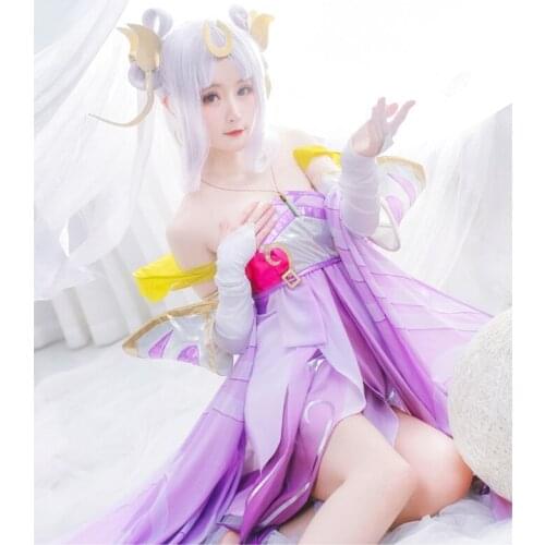 Glory of Kings chang'e cosplay costume Halloween CarnivalCostumes for Women Masquerade Lolita Dress