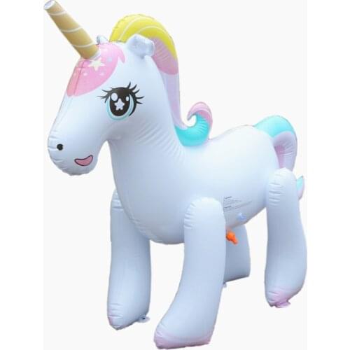 135*55*125cm inflatable water spray unicorn outdoor splashing water toy water spray horse water party pool