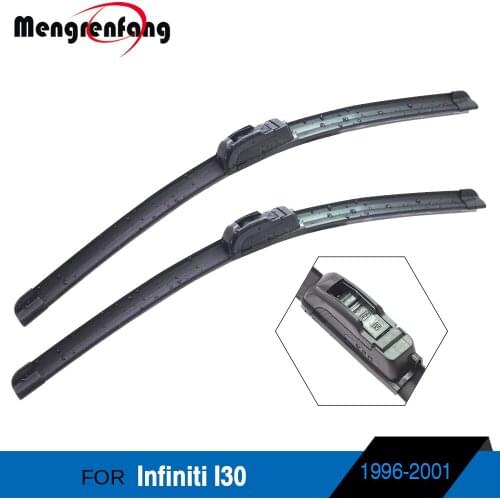 2 Pieces Car Front Windscreen Wiper Blades Soft Rubber Wiper For Infiniti I30 1996-2001