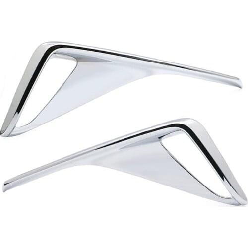 2 Pack For Toyota C-HR 17-19 ABS Styling Chrome Rear Bumper Fog Light Lamp Cover Trim Molding Garnish Frame CHR 2017 2018 2019