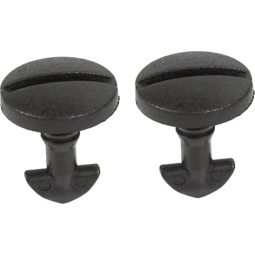 2pcs Rear Bumper Towing Eye Cover Clips Excellent and Durable Plastic for Land Rover Range Rover Sport Black External