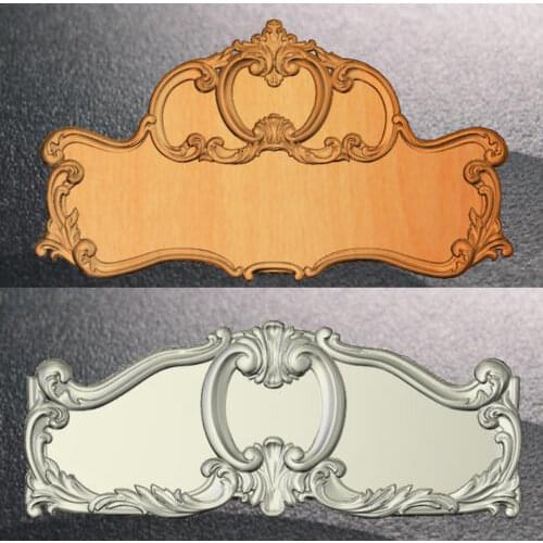 2 STL Bed Wood Furniture 3d Model for CNC Router Engraver Machine Relief Artcam R551