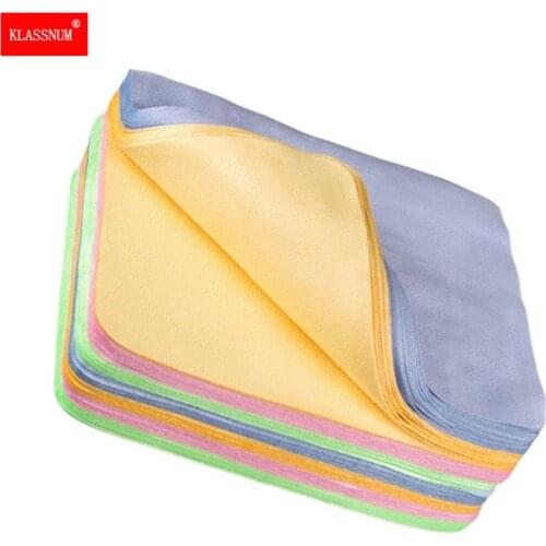 5 pcs/lot High quality Chamois Glasses Cleaner 150*175mm Microfiber Glasses Cleaning Cloth For Lens Phone Screen Cleaning Wipes