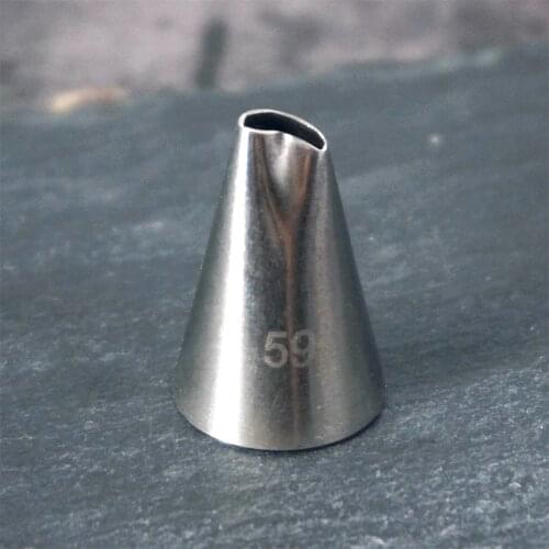 #59 Small Size Rose Petal Decorating Tip Icing Nozzle Cake Decorating Tips Stainless Steel Writing Tube Pastry Tools Bakeware