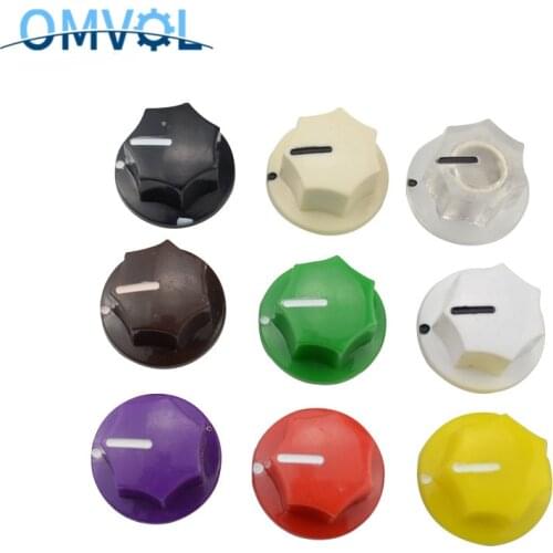 6.35mm Guitar effect pedal AMPS jazz bass Skirted Plactic Control Knob