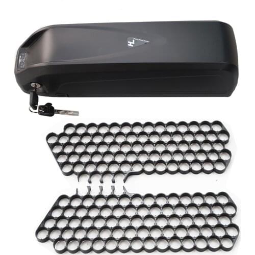 HaiLong downtube E-bike Electric bike battery box case for 78pcs 80pcs 84pcs 18650 cells with BMS+5V USB output