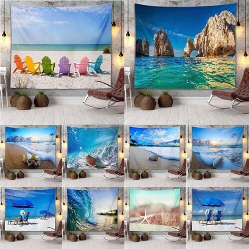 Beautiful Scenery Seaside Series Tapestry Home Decoration Holiday Decoration Boho Decoration Home Decor Aesthetic Room Decor