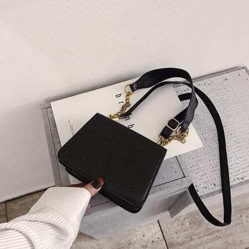 Small PU Leather Flap Shoulder Bags for Women 2020 Trendy Stone Pattern Crossbody Handbags Branded Trending Hand Bag Bolsos