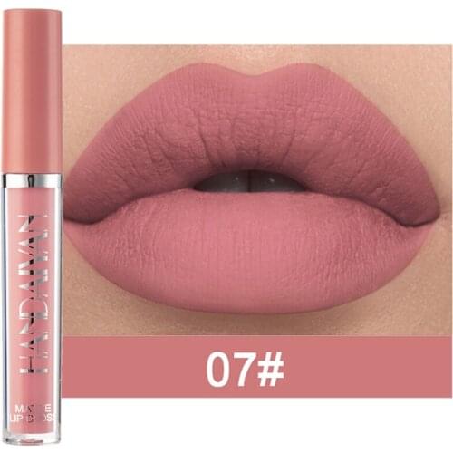 12 Colors Matte Lip GLoss Waterproof Moisturizing Makeup Nude Liquid Lipsticks Long Lasting Non-Stick Cup Lip Tint Cosmetic