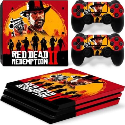 Red Style PS4 Pro Skin Sticker for Sony Playstation 4 Pro Console & 2 Controllers Decal Vinyl Protective Skins 1