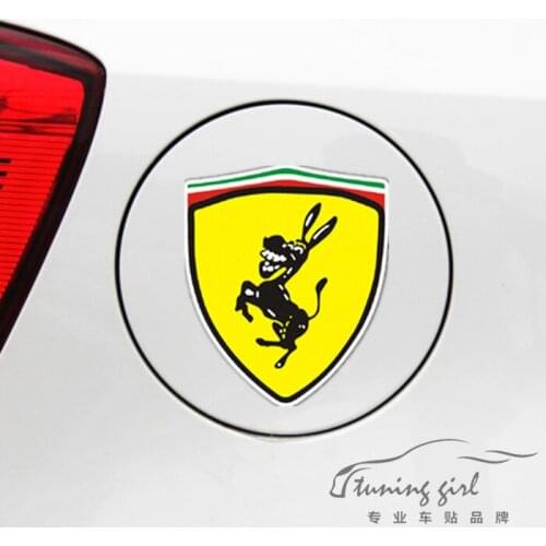 2PCS Funny Donkey Snake Speed Car Stickers Creative Decoration Decals For Trunk Fuel Tank Cap Auto Tuning Styling D15