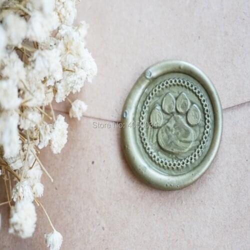 PAW PRINT Wax Stamp Seal Set Wedding Invitation Seals