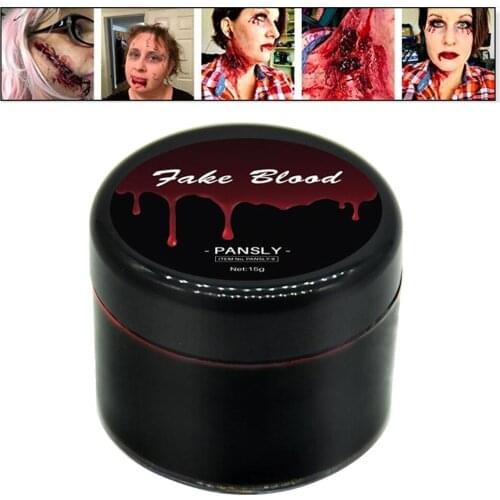 Fake Blood Liquid Bottle Horror Dress Costume Halloween Party Holiday Joke Props Makeup Easy To Clean Funny Toy