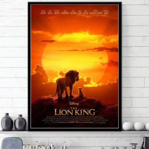 The Lion King Movie Posters And Prints Wall Pictures For Living Room Paintings For Living Room Wall Quadro Home Decor Painting