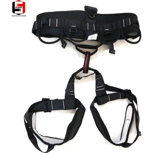PRO SAFETY Professional Outdoor Sports Safety Belt Rock Climbing Harness Waist Support Half Body Harness Aerial Survival