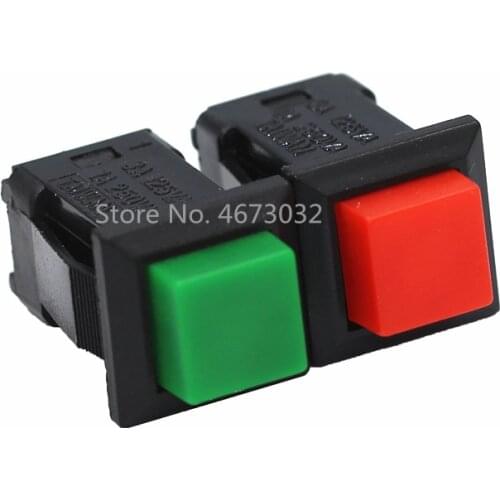 10PCS ON-OFF Momentary/Latching square push ON switch 2A 250V/4A 125V AC electric switch DS-429