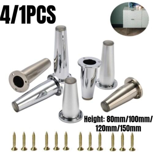 Metal Furniture Legs Adjustable Feet Zinc Alloy Tapered Sofa Feet Cabinet Foot Bathroom Cabinet Foot 4/1pcs