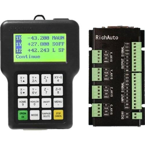 RichAuto DSP A18 4 axis CNC controller A18S A18E USB linkage motion control system for cnc router cnc engraver