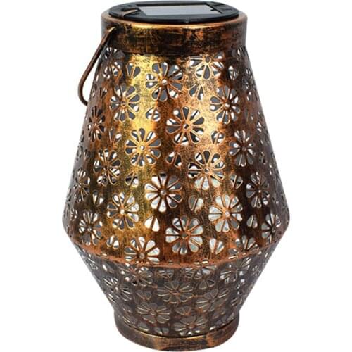 Solar Powered Garden Lamp Leaf Design Outdoor Lawn Yard Lantern LED Light Decor hanging lamp For Balcony Villa Creative Terrace