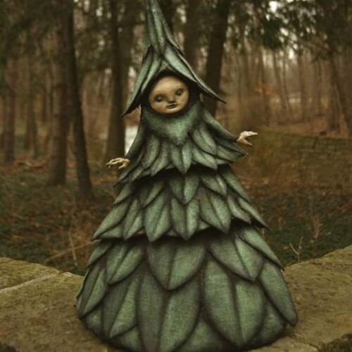 Nightmare Witch Resin Crafts Sculpture Halloween Decor Outdoor Resin Witch Statue Patio Witch Garden Decoration