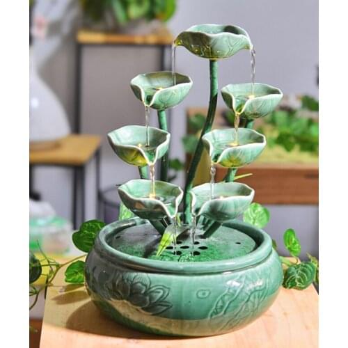 Indoor humidifier fountain water and water