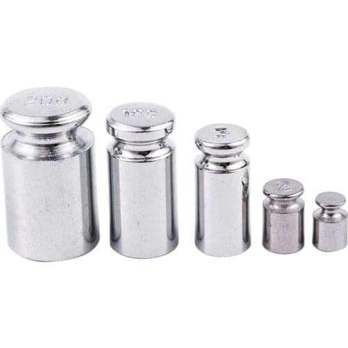 Weight 1g 2g 5g 10g 20g Chrome Plating Calibration Gram Scale Weight Set for Digital Scale Balance Silvery white