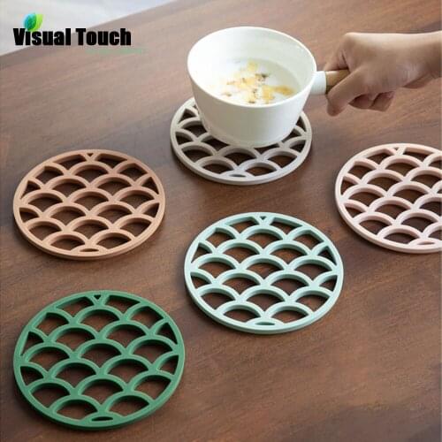 Visual Touch 1PC Cloud Pattern Anti Slip Silicone Car Cup Coaters Mat Coaster Pads Mug Bowl Placemat Pot Mats Table Decoration