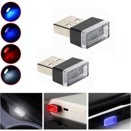 Car Interior Ambient Light 4 Colors LED Neon Mini Usb Atmosphere Lamp for Opel Astra VAUXHALL MOKKA Zafira Insignia Vectra Antar