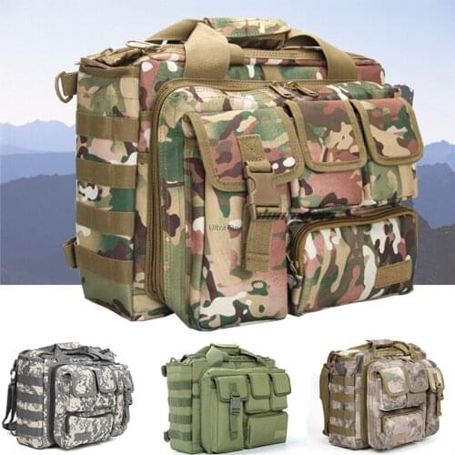 Military Tactical Backpack Molle Nylon Messenger Hiking Camping Shoulder Bag Laptop Handbags Briefcase Climbing Cs Hunting Bags