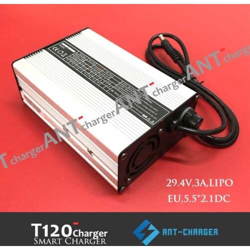 29.2V 2A Robot E-scooter E-balance EV Charger 24V 8S LiFePO4 Battery Smart Charger Aluminum Case Withfan/29.2V2A LiFePO4 charger